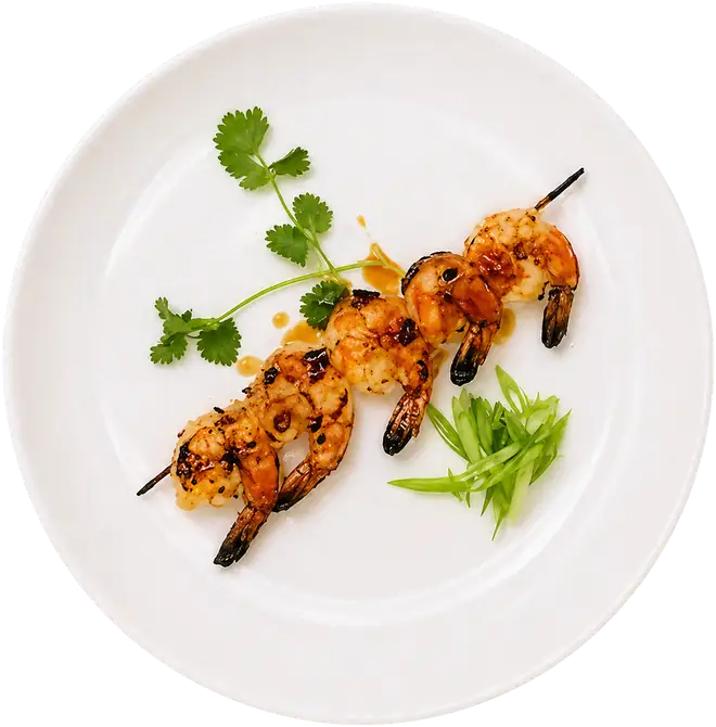 Fresh Fork Grill grilled shrimp skewer