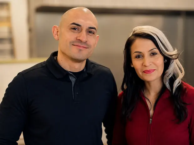 Martin and Carmina Magallanes, founders of Fresh Fork Grill, in their Ceres, California kitchen